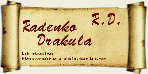 Radenko Drakula vizit kartica